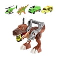 thumbnail image 4 of Dinosaurio golondrina transporte coche juguete dinosaurio devorador coche pista deslizante dinosaurio tragar vehículo juego para niños hombres mujeres, 4 of 9