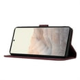 thumbnail image 6 of Jiahe Cover For Google Pixel 6A 6.1 inch Wallet Case,Shockproof Kickstand Card Slots Protector with Wrist Strap Flip Leather Cover,Winered, 6 of 8