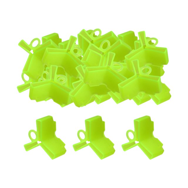 Caja de Anzuelo Triple Zulema 50 Piezas Amarillo Fluorescente 07 cm x 1 cm x 035 cm