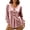 Pink, variant on Women's Plus Size Velvet Blouse Fall Loose Notch V-Neck Long Sleeve Top Casual Daily Wear Tops Pink