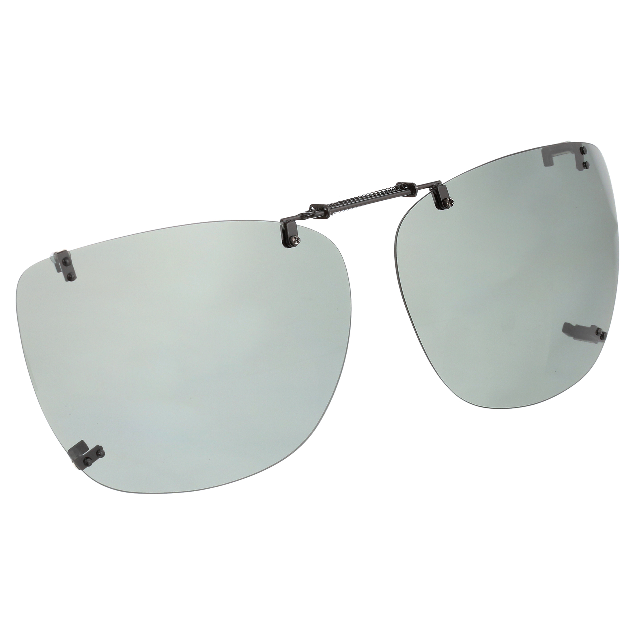 Polar Optics Unisex REC M 58 Plastic ClipOns Sunglasses Gray