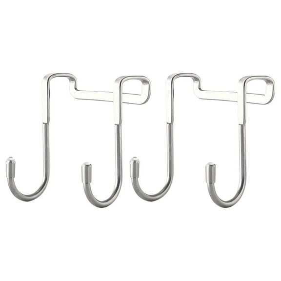 ITSELFER 2Pcs Over Door Hook Hanger Stainless Steel Shower Towel Hooks Over Cabinet Hangers