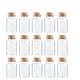 thumbnail image 4 of 20 botellas de vidrio con corcho, transparentes, para guardar deseos, minibotellas para té, para fiestas en casa (30 x 50 mm, 20 ml), 4 of 6