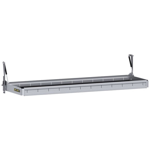 Holman Van Storage System Shelf 48607 60 Inch Width x 20 Inch Depth; Without Divider; Aluminum; Gray; Foldable