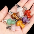 thumbnail image 5 of GKNET 50pcs Wholesale ! Random Natural Quartz Mushroom Crystal Massage Healing 15mm+, 5 of 5