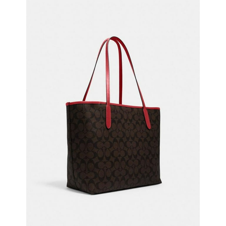 Coach Bags Coach City Tote, Brown/Red