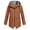 Brown, variant on XUNKUSGA Jackets for Women Casual Solid Color Long Sleeve Rain Jacket Women Long Outdoor Waterproof Zipper Raincoat with Pockets and Drawstring