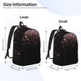 thumbnail image 5 of Geaub rose gold glitter1 durable canvas backpack: stylish, lightweight, and spacious with adjustable straps, 5 of 7