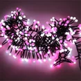 thumbnail image 2 of Guirnalda de luces LED navideñas de 3 m y 400 luces LED con forma de globo, color rosa y blanco, para decoración de bodas y fiestas, 2 of 4