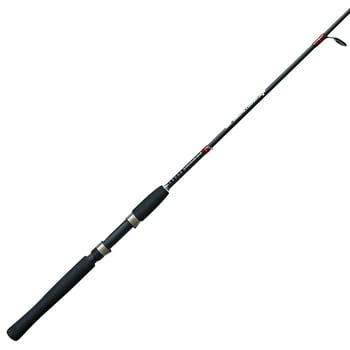 Zebco Rhino Tough Cross-Weave Glowtip Spinning Fishing Rod, 7-Foot 2-Piece Rod