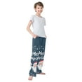 thumbnail image 3 of FORMRS Boys Pajama Pants with Pockets Size 6-8Y Kids Lounge Sleep Bottoms, Christmas Santa, 3 of 8