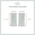 thumbnail image 6 of Exclusive Home Cartago Insulated Woven Room Darkening Blackout Grommet Top Curtain Panel Pair, 54"x63", Vanilla, 6 of 7