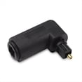 thumbnail image 2 of 2PCS Digital Audio Video Cables Digital Optical 90 Degree Audio Cable Adapter Male to Female Right Angle Toslink, 2 of 6