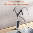 thumbnail image 3 of 360 Rotatable Bathroom Kitchen Heating Tap Stainless Steel Cold Hot Water Faucet Tankless Electric Hot Water Heater Faucet With Digital Display Water Outlet Pipe, 3 of 8
