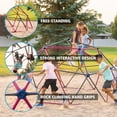 thumbnail image 3 of Lifetime Kid's Outdoor 5.5 ft. H x 11 ft. W Dome Climber, Berry and Brown (91088), 3 of 22