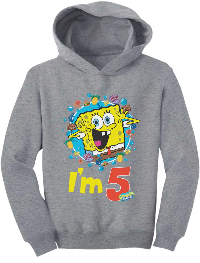 5th Birthday Im 5 Toddler/Kids Long Sleeve T-Shirt Official Spongebob