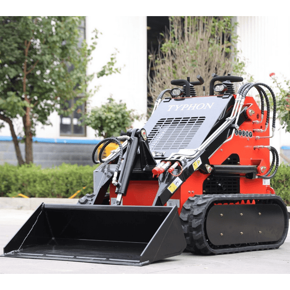 TYPHON STOMP Mini Tracked Skid-Steer Loader, 22.1HP Honda GX690, for Farming & Construction