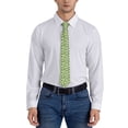 thumbnail image 5 of Gaeub Cartoon Frogs Men's Classic Woven Jacquard Necktie Perfect for Weddings & Parties, 5 of 7