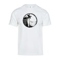 thumbnail image 1 of Gravity Trading Mens Sunset Palm Tree Solar Magic Changing Short-Sleeve T-Shirt - White - Small, 1 of 2