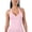 Pink, variant on Women's Yoga Tank Top Off Shoulder Push Up Bra with Pockets Fitness Pilates Workout Seamless Back Casual Sports Bra, Black S