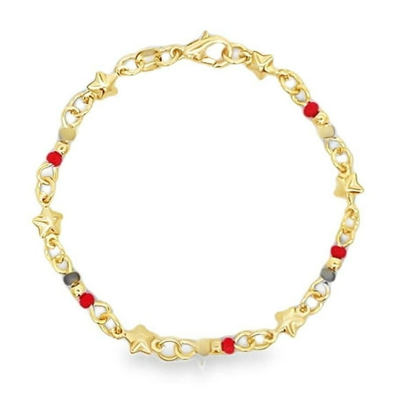 Gold Filled Azabache Beaded Bracelet