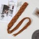 thumbnail image 4 of Vintage Bohemian Rope Belt for Women Fashion Handmade Crochet Waist Belt Girl Travel Waistband for Dress Vacation Belt khaki, 4 of 4