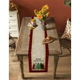thumbnail image 4 of Table Runners 90 Inches Long Dress Scarves, Christmas Tree Farmhouse Coffee/Dining/Kitchen Table Runner for Living Room, Green Xmas Tree Red Black Plaid Rustic 13x90 Inch, 4 of 7