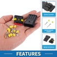 thumbnail image 4 of Unique Bargains 4 Pin Car Electrical Wire Connector Plug Kits Male Female Cable Terminal Housing for Car 1set 1.5 Series, 4 of 6