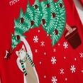 thumbnail image 4 of Kids Christmas 100% Cotton Pajamas Set Christmas Tree Cat Pjs Set 7T, 4 of 7