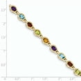 thumbnail image 2 of 14K Yellow Gold Gemstone Rainbow Bracelet, 2 of 6