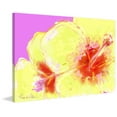 thumbnail image 2 of "Yellow Hibiscus" Painting Print on Wrapped Canvas, 2 of 7