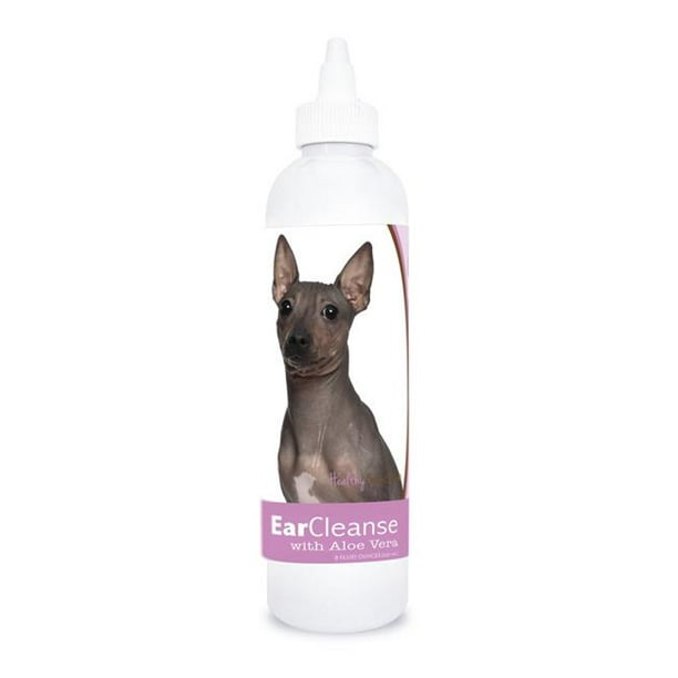 Healthy Breeds 840235198772 8 oz American Hairless Terrier Ear Cleanse with Aloe Vera Sweet Pea & Vanilla