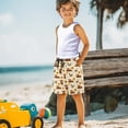 thumbnail image 5 of POLERO Highland Cattle and Sunflowers Bed Sheet Boys Swim Shorts, Soft Light Boys Beach Shorts Washable Board Shorts for Summer Play Vacation, 5 of 10