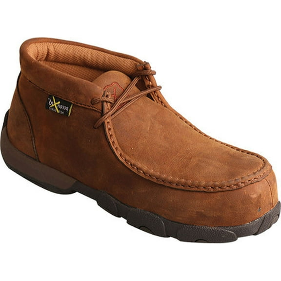 Women's Twisted X WDMCTM1 Driving Moc Distressed Saddle Leather 7 M