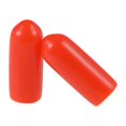 thumbnail image 2 of Protectores de rosca Uxcell tapa final vinilo rojo 50 piezas 0.18", 2 of 6
