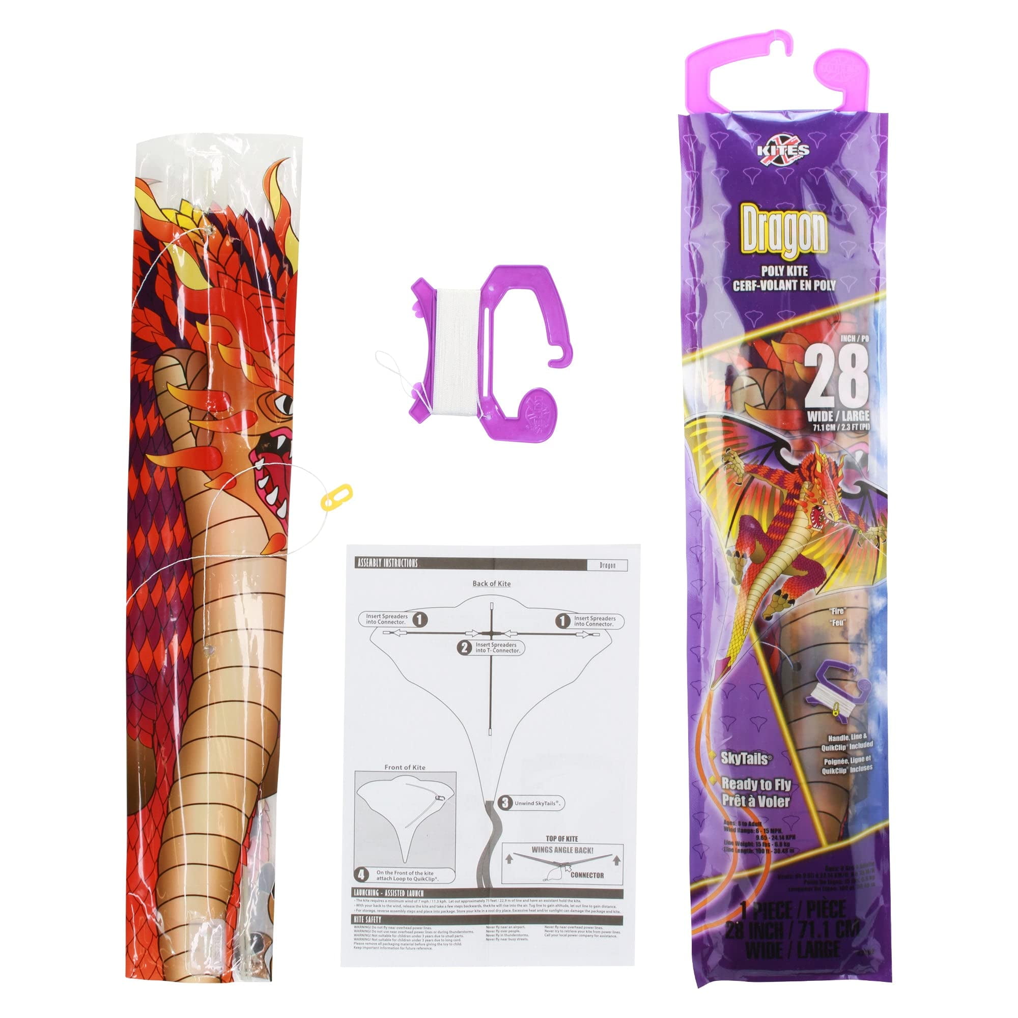 Brainstorm Dragon 28 Kite Fire