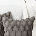 thumbnail image 3 of Throw Pillow Cover Double Sided Plush Rhombus Cushion Case Simple Modern Design Decorative Throw Pillowcase with Core Dark Grey 45x45cm/17.7x17.7in (Include Pillow Core), 3 of 5