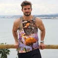 thumbnail image 6 of Picia butterfly Printed Men’s Performance Tank, Men's Workout Tank Top Moisture-Wicking Tank Top Muscle tee, Breathable Workout Shirt-XX-Large, 6 of 7