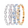 thumbnail image 2 of Spectacular Tennis Bracelet Set With Opal & Diamonds, 2 of 2
