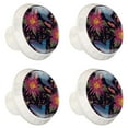 thumbnail image 2 of 4 Pcs Hummingbird Tropical Knobs for Kitchen Cabinet Cupboard Dresser Bookcase Drawer Pulls Handles Round Home Decor, 2 of 8