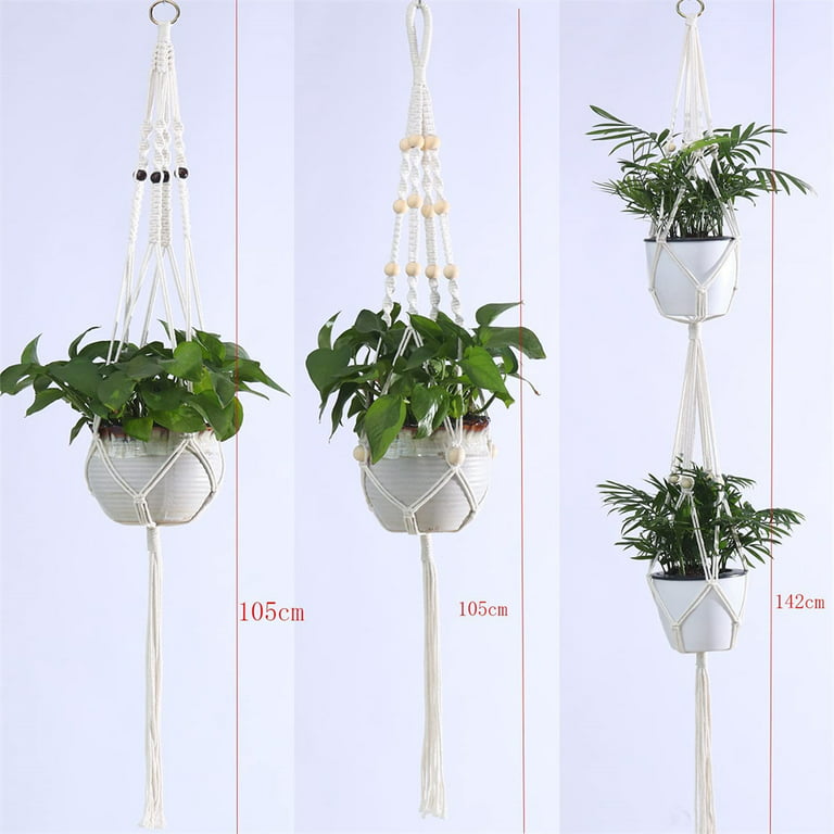 Casewin 8 inch Flower Pot Holder Ring Wall Mounted Set of 3 Heavy Duty  Metal Wall Plant Holder Plant Hanging Bracket Hanger for Outdoor/Indoor