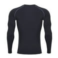 thumbnail image 4 of PNTUTB Men's Quick Dry Solid Color Crew Neck Slim Fit Lightweight Long Sleeve Sports Top, 4 of 6