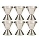 thumbnail image 1 of Jiggers de acero inoxidable para cócteles de coctelería profesional, herramientas de coctelería con acabado elegante, medidas precisas para la elaboración de cócteles, diseño duradero con fácil, 1 of 4
