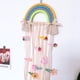 thumbnail image 4 of Laklulu - Soporte para moño de pelo trenzado con borlas de arcoíris, almacenamiento para pinzas para el pelo colgantes, decoración para dormitorio de niñas y bebés, 4 of 5