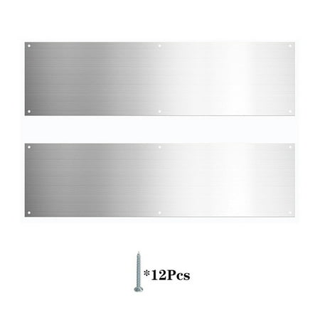 

Door Push Plate Durable Metal Door Plate for Exterior Doors 12×3.93Inch