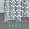 thumbnail image 4 of Grey Fabric Shower Curtain, Waterproof Design and Polyester, Quick-Drying, Weighted Hem, Shower Curtains Set for Bathroom W 72 x H 72, Durable and Washable with 12 Hooks, 4 of 6