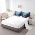 thumbnail image 3 of Erosebridal Marine Mermaid Bedding Sets Twin Size,Underwater World Comforter Sets with Sheets,Peincess Bedroom Decor,Reversible,Breathable,7pcs, 3 of 6