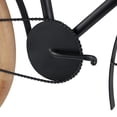 thumbnail image 4 of DecMode Black Metal Bike Wall Decor with Brown Wooden Wheels, 4 of 9