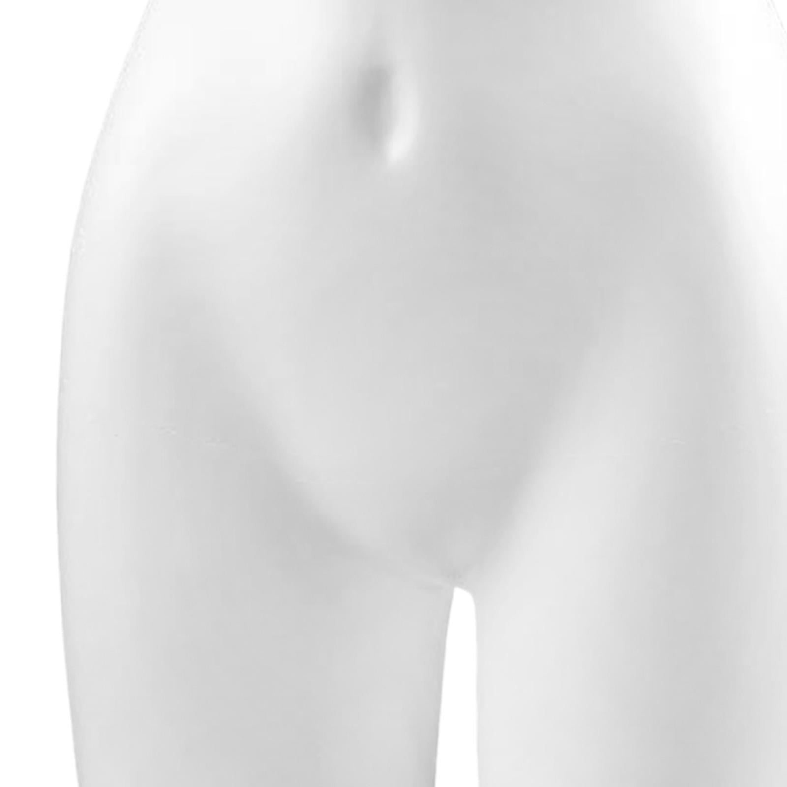 Abbraccia Panty Mannequin Holder Half Decor Hip Display Stand Underwear Model for Countertop Cloakroom Swimwear Underpants White
