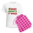 thumbnail image 5 of CafePress - Baby Bump 1St Christmas Pajamas - Women's Short Sleeve Print T-Shirt and Pants Light Cotton Pajama Set, 5 of 7